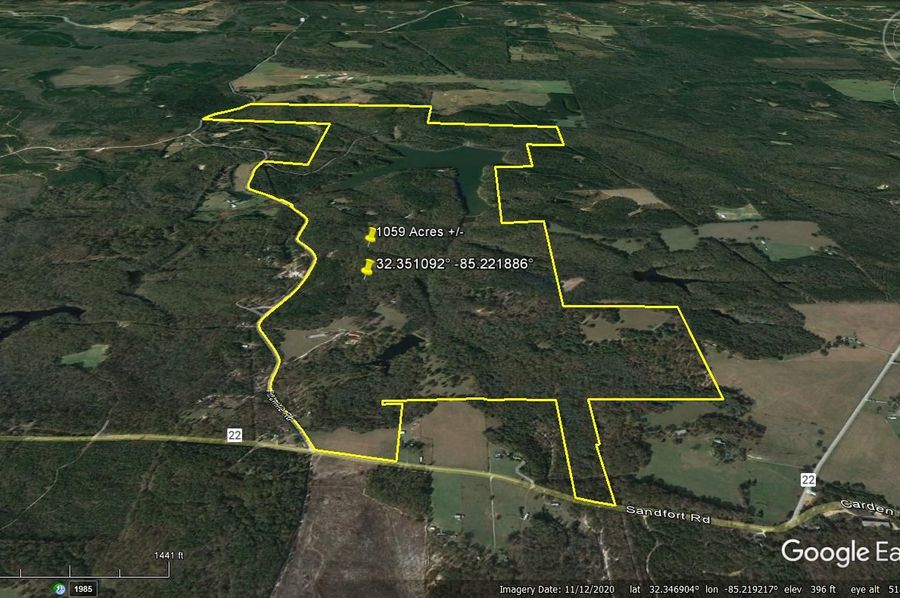 Aerial #2 Approx. 1059 Acres Russell County, AL