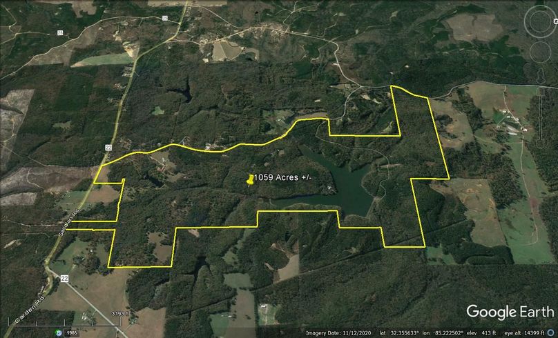 Aerial #5 Approx. 1059 Acres Russell County, AL