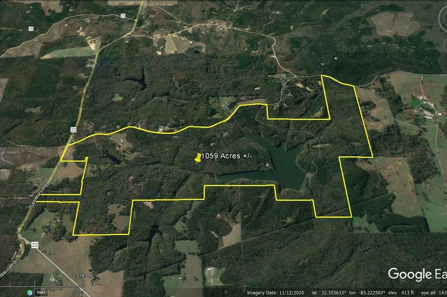 Aerial #5 Approx. 1059 Acres Russell County, AL