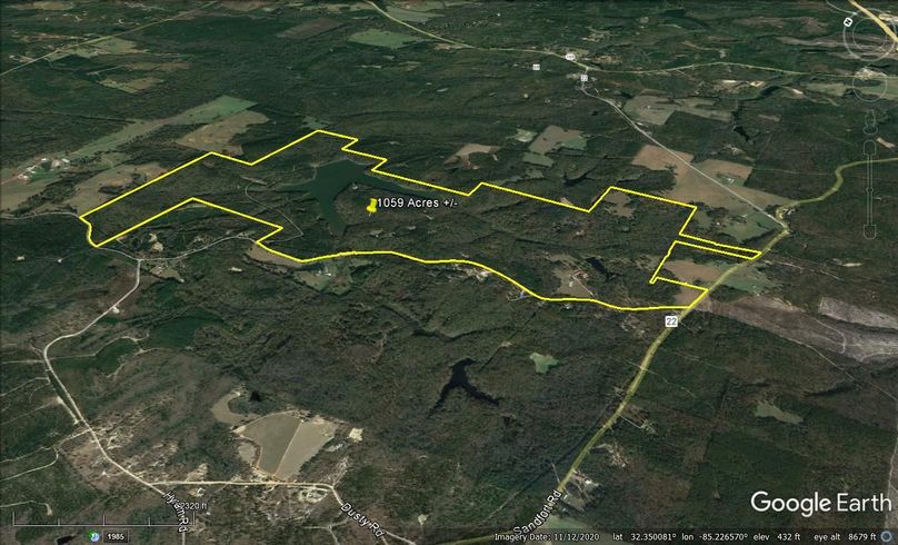 Aerial #3 Approx. 1059 Acres Russell County, AL