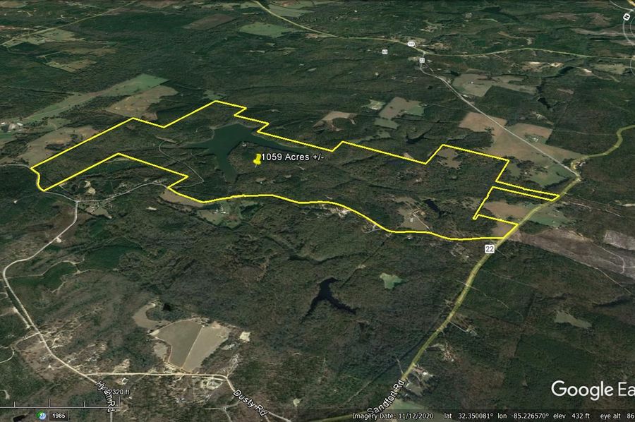Aerial #3 Approx. 1059 Acres Russell County, AL