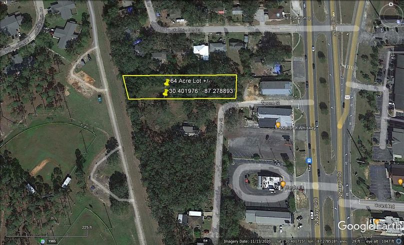 Aerial #1 Approx. .64 Acre Lot Escambia County, FL
