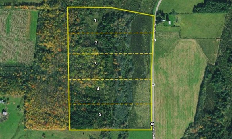 Map right parcels close