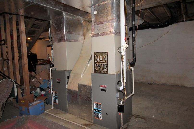 069 main home - basement area showing the HVAC units
