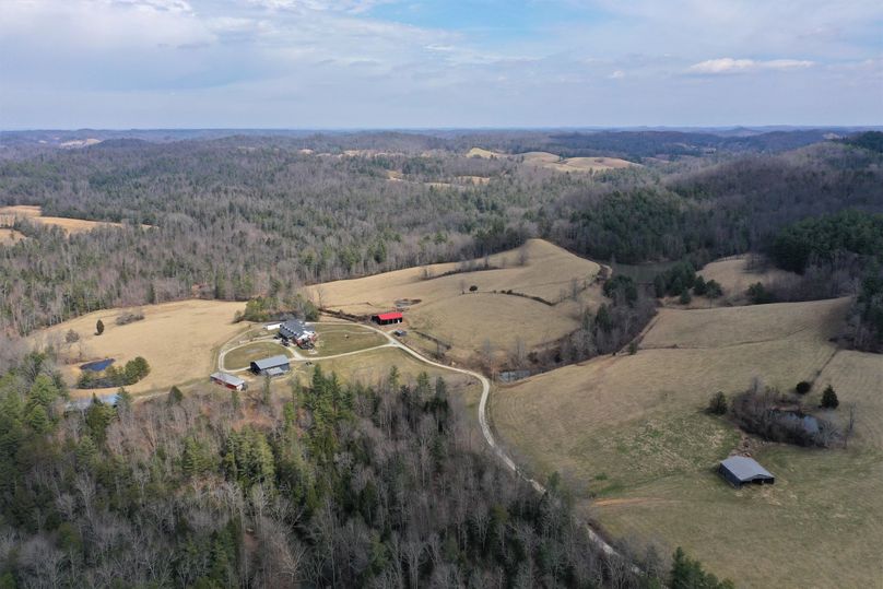 030 high elevation drone shot from the south boundary and entrance into the property