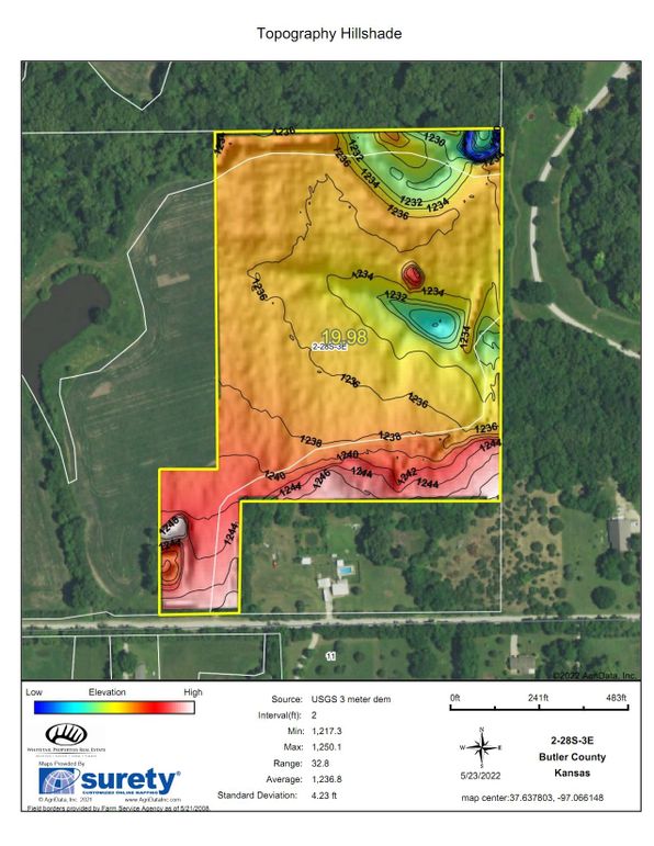 Butler Wiley 19.9 Hillshade