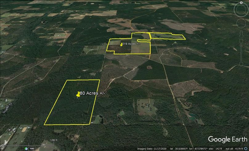Aerial #4 Approx. 299 Acres Baldwin County, AL