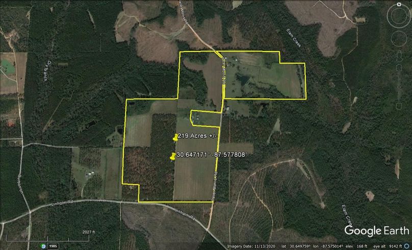Aerial #2 Approx. 299 Acres Baldwin County, AL