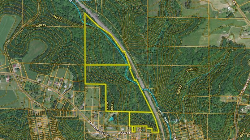 Columbiana Co OH 40 Beadnell - Topo