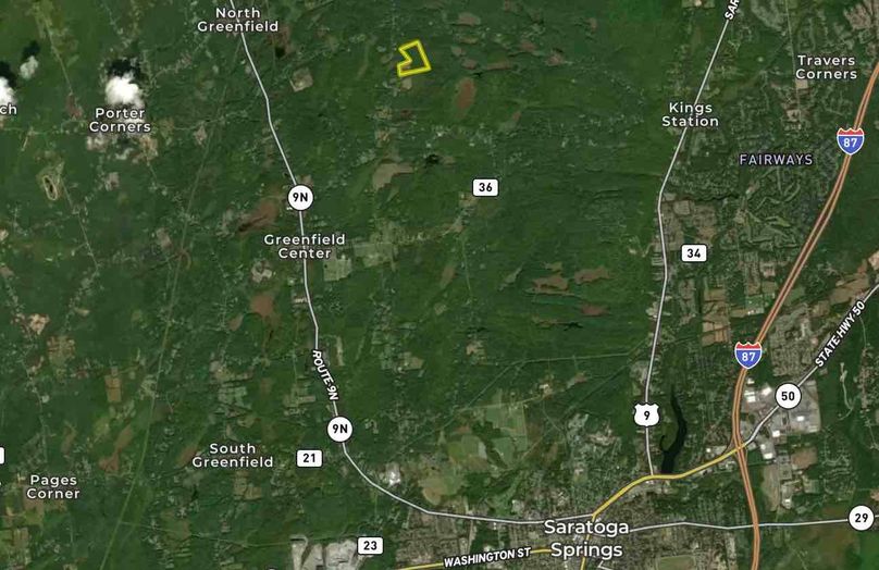 Saratoga County NY Zanetti Wide Map