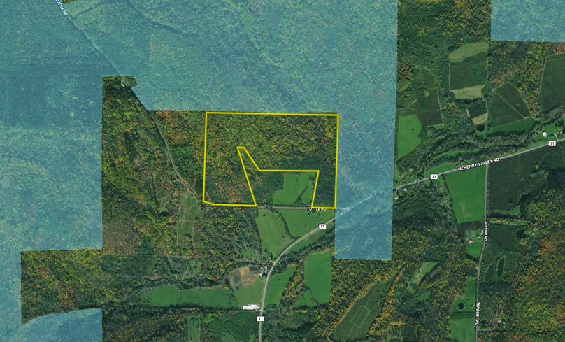 Aerial with State Land