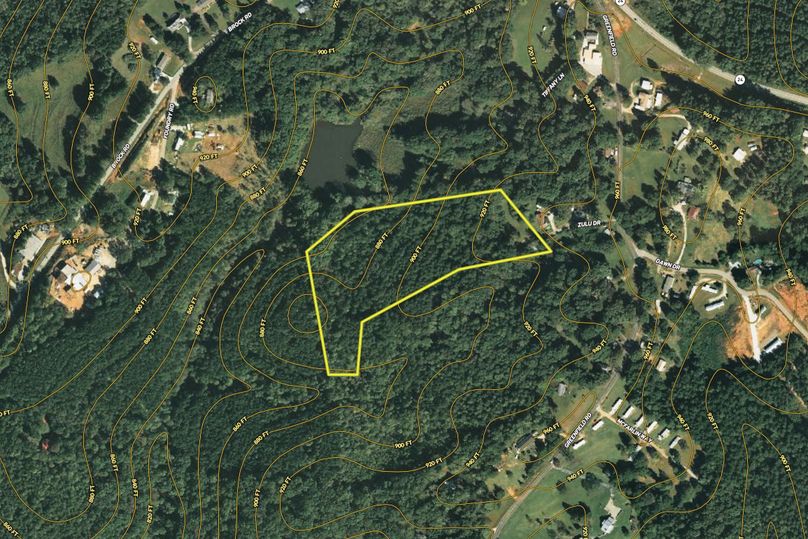 Aerial with Contour Lines