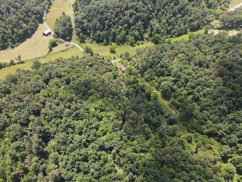 015 aerial shot from the ridge top looking East over the property