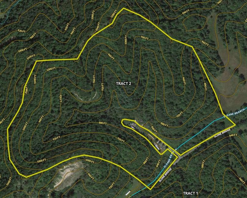 Johnson 73 Clevinger MapRight zoomed in with contours