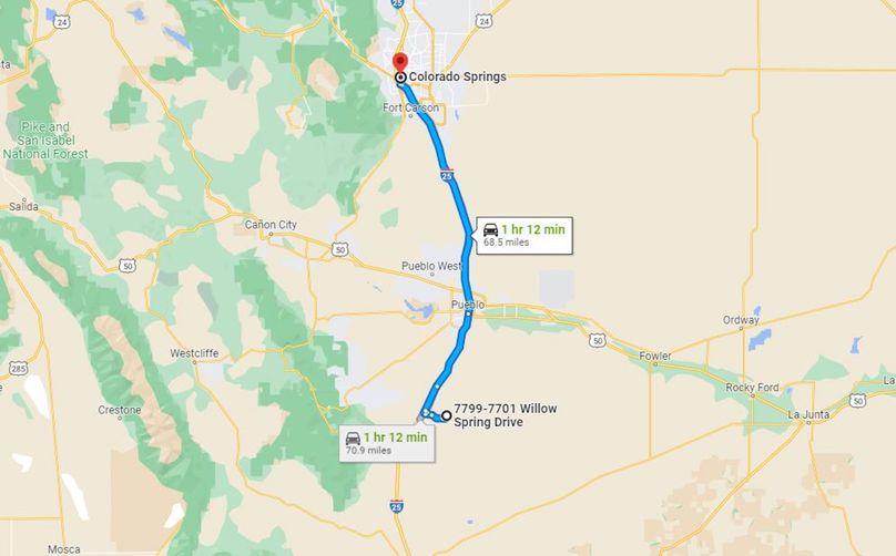 Pueblo, CO 56 Hungate Directions to Springs