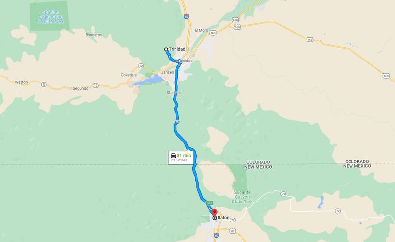 Las Animas 35.23 Loughran Directions to Raton