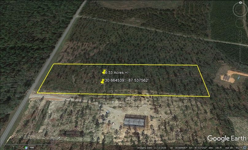 Aerial #2 Approx. 6.33 Acres Baldwin County, AL