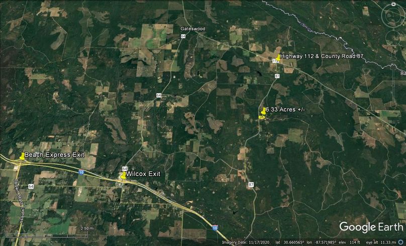 Aerial #5 Approx. 6.33 Acres Baldwin County, AL