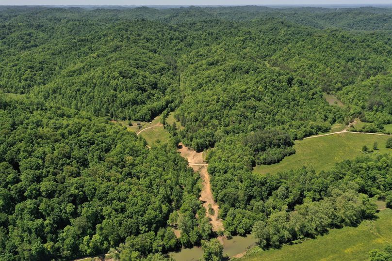 002 aerial drone shot from the north looking south over the property