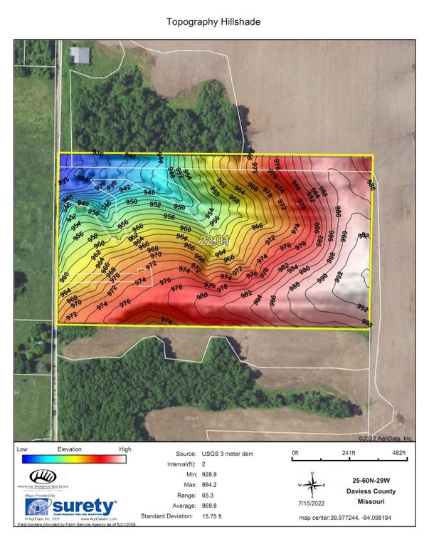 Topography Hillshade