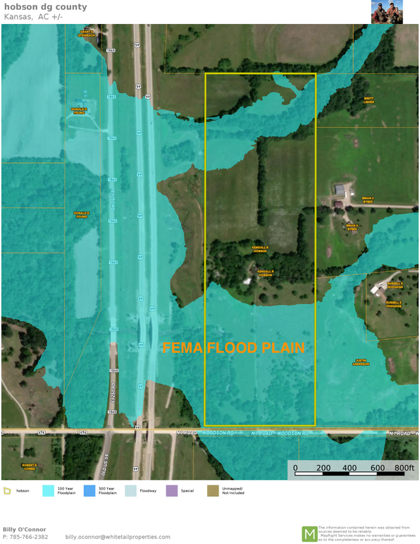 hobson flood map aerial