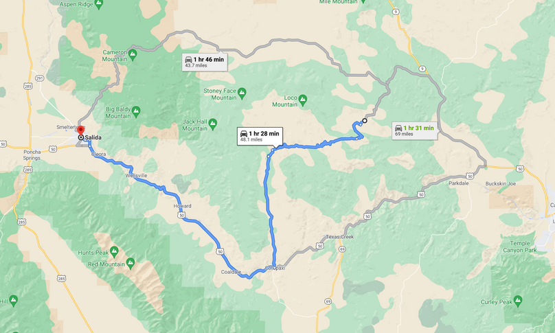 Fremont 60 Lamb Directions to Salida