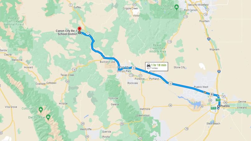Fremont, CO 35.2 Mendez Directions to Pueblo