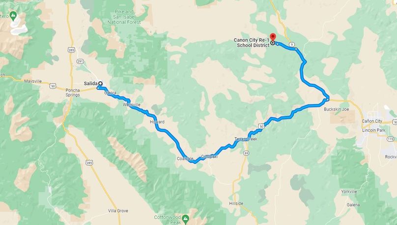 Fremont, CO 35.2 Mendez Directions to Salida