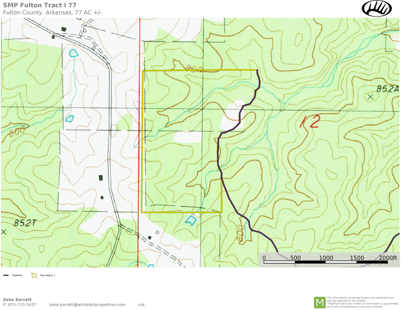 SMP Fulton Tract I 77 Acres - Topo