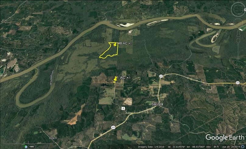 Aerial #3 Approx. 149 Acres Clarke County, AL