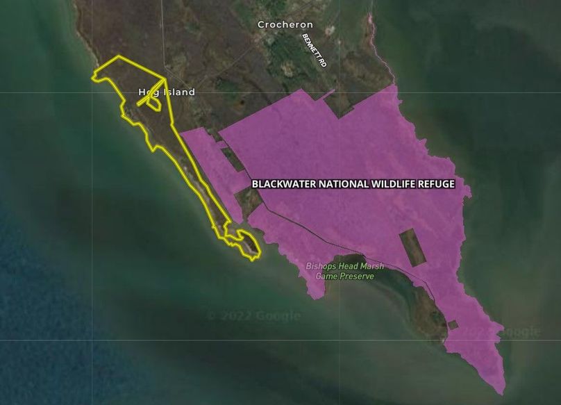 155ac_CrocheronRd_Dorchester_Blackwater Refuge_MAP