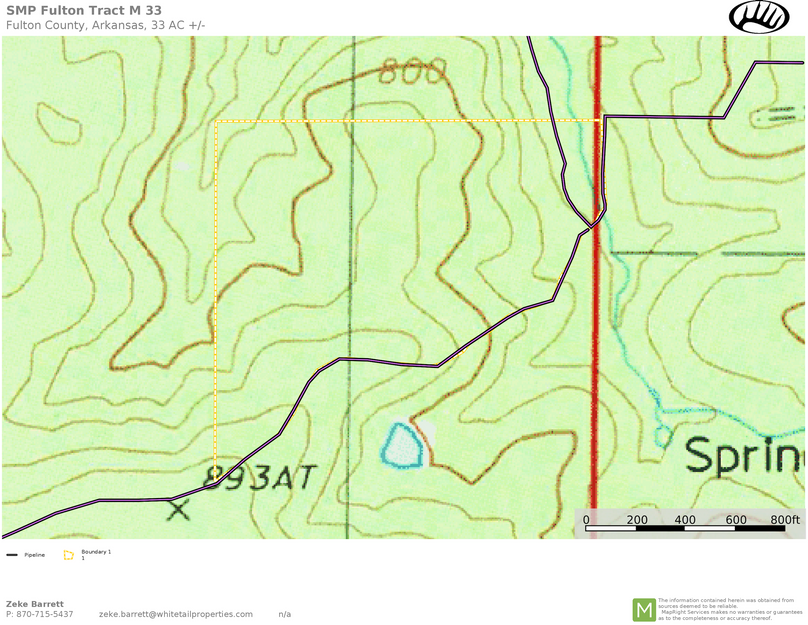 SMP Fulton Tract M 33 Acres - Topo