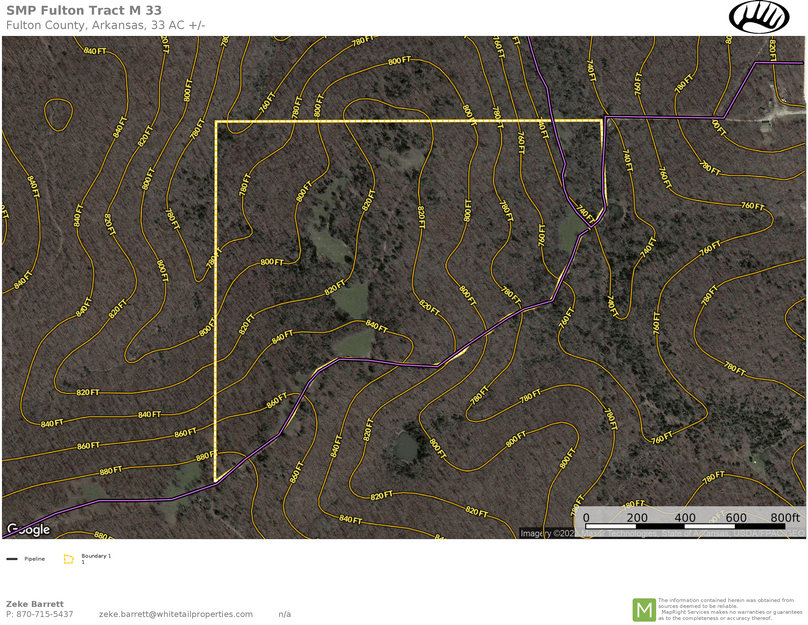SMP Fulton Tract M 33 Acres - Google Contour