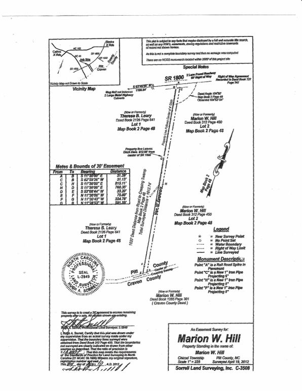 easement Craven 79.13