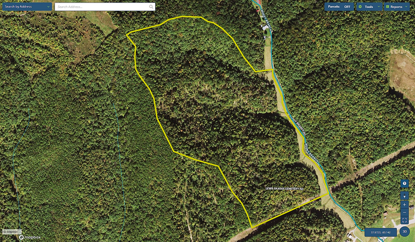 016 Morgan 78 Mapright aerial zoomed in with water features