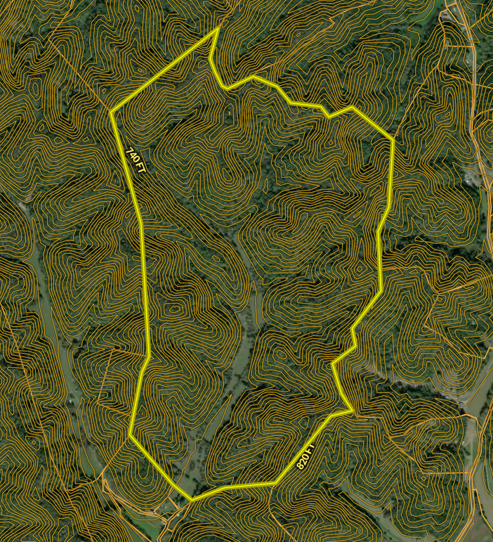 Cumb 318 Contour Lines