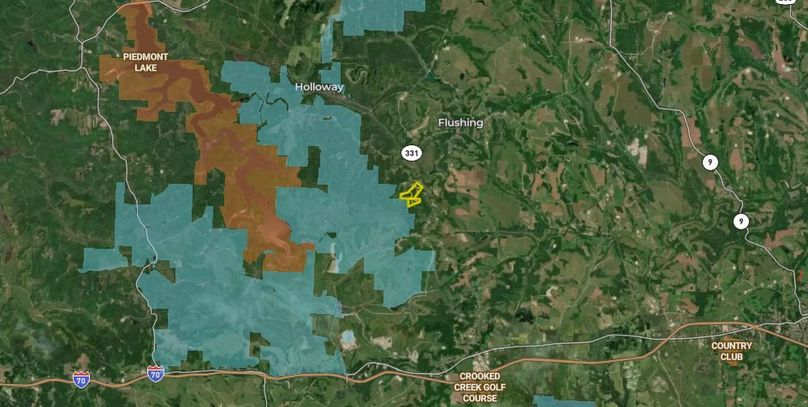 Belmont Co OH 87 Egnot - Zoomed Out Aerial