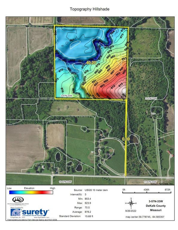 Topography Hillshade