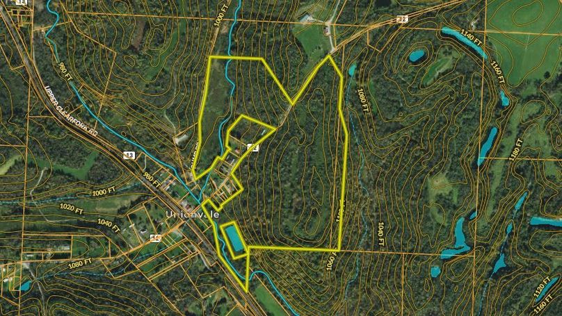 Harrison Co OH 71 Troyer - Topo