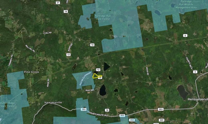 Albany County NY 16.4 Adjacent State Land Map