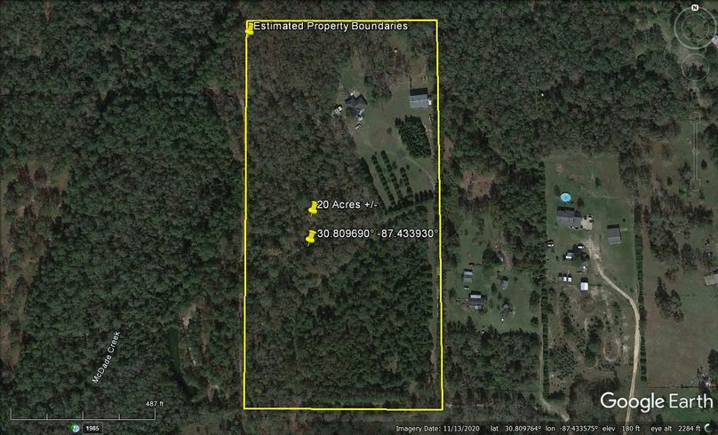 Aerial #1 Approx. 20 Acres Escambia County, FL