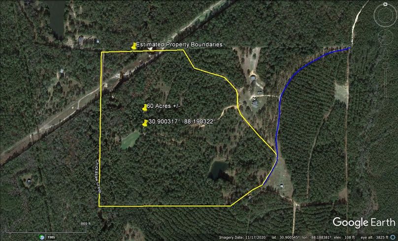 Aerial #1 Approx. 60 Acres Mobile County, AL