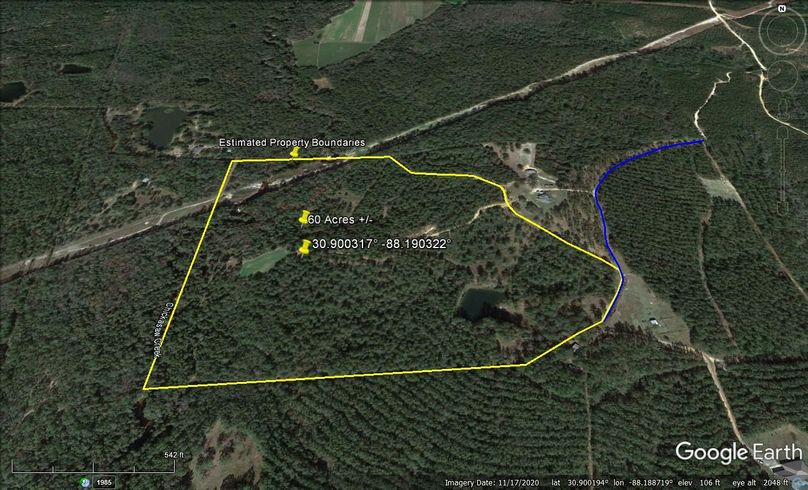 Aerial #2 Approx. 60 Acres Mobile County, AL