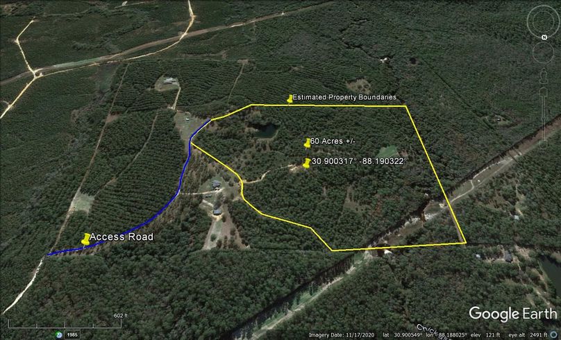 Aerial #4 Approx. 60 Acres Mobile County, AL