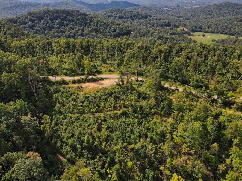 014 elevated view of the second building pad off the pavement county road