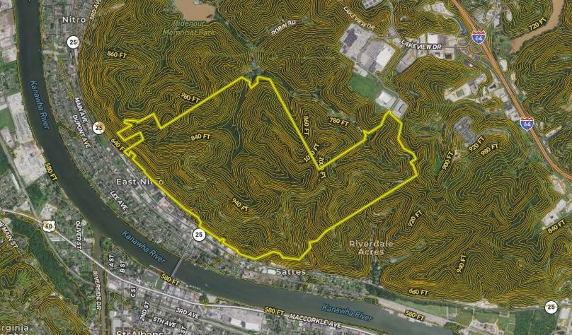 Kanawha 657 - Aerial topo