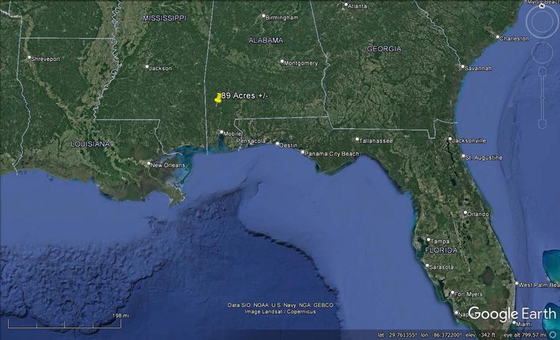 Aerial #9 Approx. 89 Acres Washington County, AL