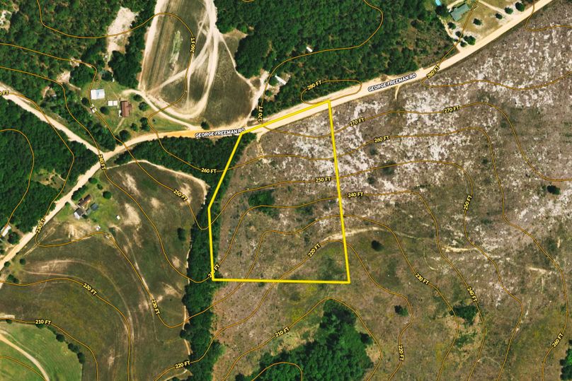 Aerial with Contour Lines