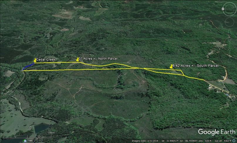 Aerial #3 Approx. 45.42 Acres Butler County, AL