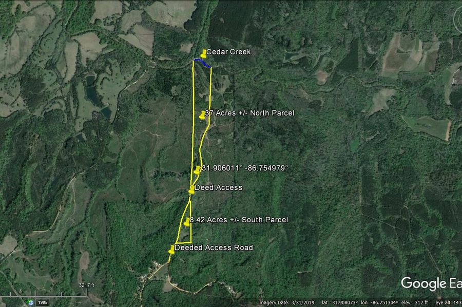 Aerial #1 Approx. 45.42 Acres Butler County, AL
